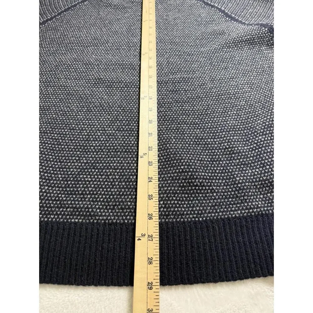 *NWT* J. Crew 100% Lambswool Birdseye Pullover Sweater Crewneck‎ Navy Blue XL